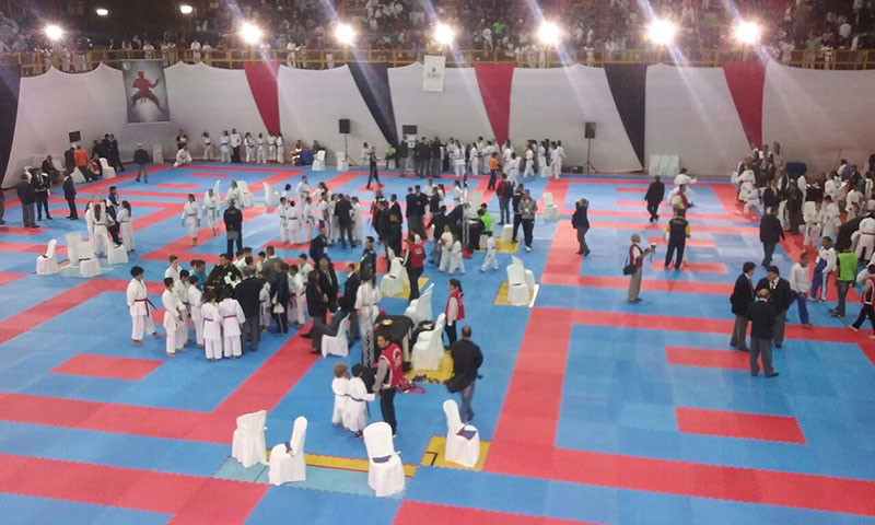 Atletas durante preparação no Ginásio Mauro Pinheiro (foto: divulgação)